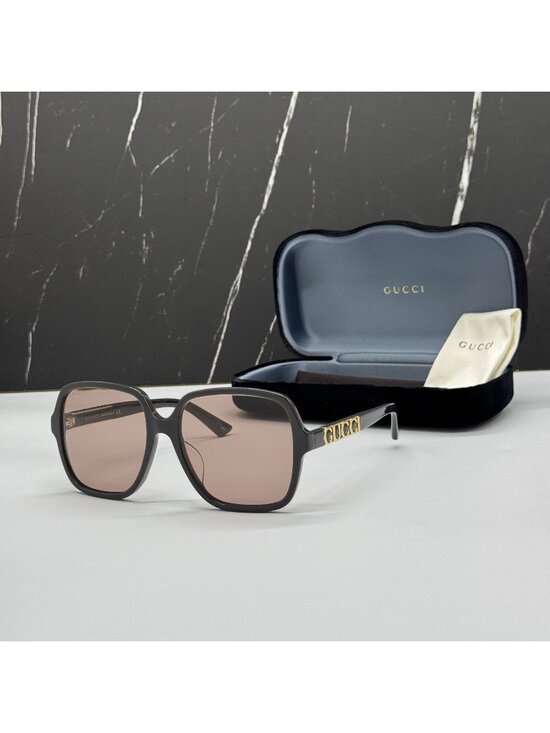 New Gucci GG1189SA 004 rown Square Women Sunglasses main image 6